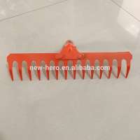 garden rake grass rake hand cultivator with flat teeth